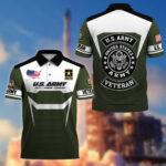 US Veterans Polo Shirt ESKQ241112, Gifts For US Veterans, Gifts On Father's Day, Veterans Day. - Image 4