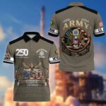 Premium America 250th Anniversary US Veteran Polo Shirt BPHN190811, Gifts for U.S. Veterans, Gifts for Independence Day, Veterans Day - Image 2