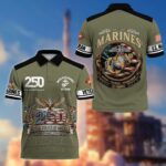 Premium America 250th Anniversary US Veteran Polo Shirt BPHN190811, Gifts for U.S. Veterans, Gifts for Independence Day, Veterans Day - Image 20