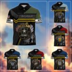 Premium US Veterans Polo Shirt CPHN060311, Gifts For US Veterans, Gifts On Father's Day, Veterans Day.