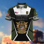 Premium US Veterans Polo Shirt ATTN200323, Gifts For US Veterans, Gifts On Father's Day, Veterans Day. - Image 3