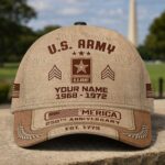 Premium US Veterans Baseball Hats CPHN250311, Custom Name, Rank, Year, Gifts For US Veterans, Gifts For Independence Day, Veterans Day. - Image 2