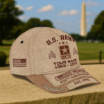 Premium US Veterans Baseball Hats CPHN250311, Custom Name, Rank, Year, Gifts For US Veterans, Gifts For Independence Day, Veterans Day. - Image 3